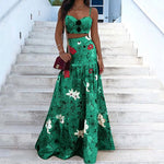 A - Line Floral Print Two Piece Set - Intuitive Goddess 1111Intuitive Goddess 1111