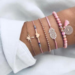 Bead Chain Bracelet Set Anklet - Intuitive Goddess 1111Intuitive Goddess 1111