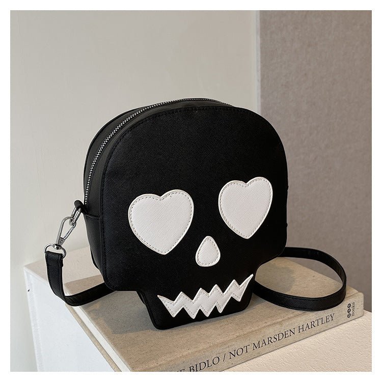 Cute Halloween Skull Small Shoulder Bags With Love Eyes Fashion Personality Crossbody Bag For Girls Women - Intuitive Goddess 1111Intuitive Goddess 1111