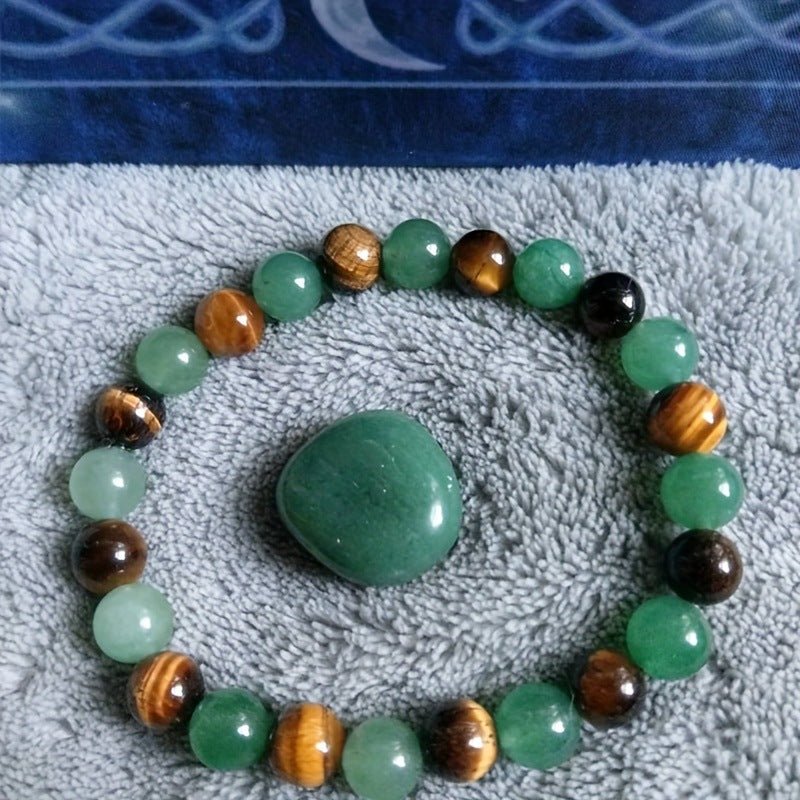 Aventurine Tiger Eye Beaded Bracelet - Intuitive Goddess 1111Intuitive Goddess 1111