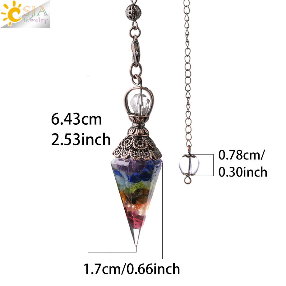 Chakra Healing Pendulum Crystals - Intuitive Goddess 1111Intuitive Goddess 1111