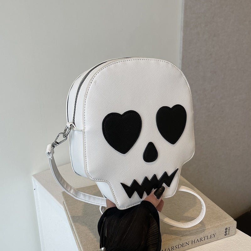 Cute Halloween Skull Small Shoulder Bags With Love Eyes Fashion Personality Crossbody Bag For Girls Women - Intuitive Goddess 1111Intuitive Goddess 1111