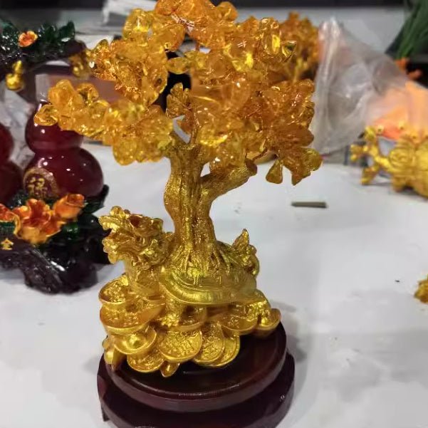 Citrine Small Water Turtle Money Tree - Intuitive Goddess 1111Intuitive Goddess 1111